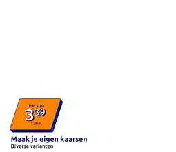 Action Maak je eigen kaarsen aanbieding