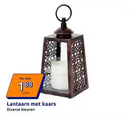 Action Lantaarn met kaars aanbieding