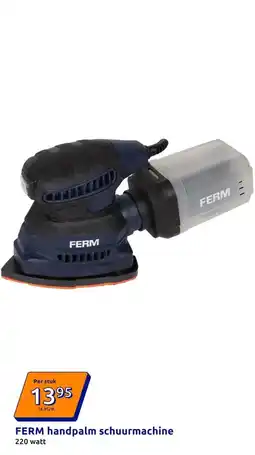Action FERM handpalm schuurmachine aanbieding