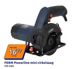 Action FERM Powerline mini-cirkelzaag aanbieding