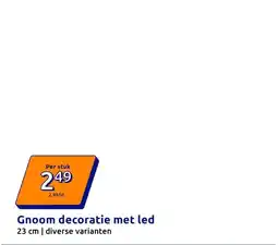 Action Gnoom decoratie met led aanbieding