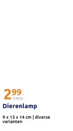 Action Dierenlamp aanbieding