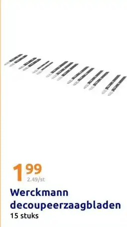 Action Werckmann decoupeerzaagbladen aanbieding