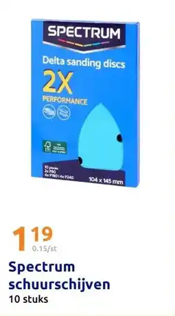 Action Spectrum schuurschijven aanbieding