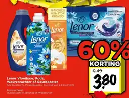 Vomar Voordeelmarkt Lenor Vloeibaar, Pods, Wasverzachter of Geurbooster aanbieding