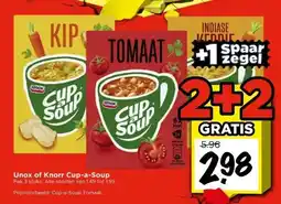 Vomar Voordeelmarkt Unox of Knorr Cup-a-Soup aanbieding