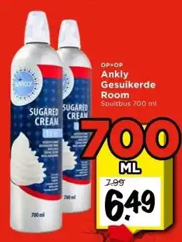 Vomar Voordeelmarkt Ankly Gesuikerde Room aanbieding