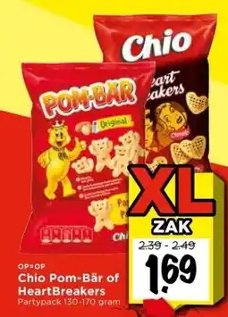 Vomar Voordeelmarkt Chio Pom-Bär of HeartBreakers aanbieding
