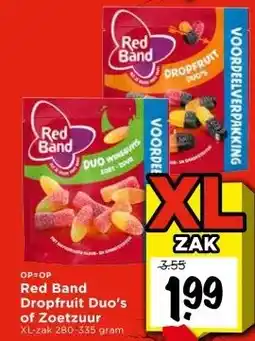 Vomar Voordeelmarkt Red Band Dropfruit Duo's of Zoetzuur aanbieding