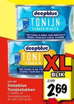 Vomar Voordeelmarkt Deepblue Tonijnstukken aanbieding