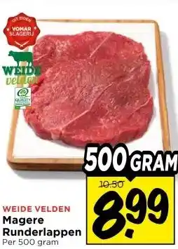 Vomar Voordeelmarkt Magere Runderlappen aanbieding