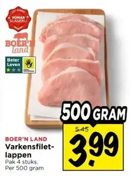 Vomar Voordeelmarkt Varkensfiletlappen aanbieding