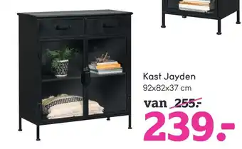 Leen Bakker Kast Jayden 92x82x37 cm aanbieding