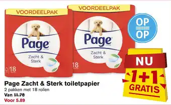 Hoogvliet Page Zacht & Sterk toiletpapier aanbieding