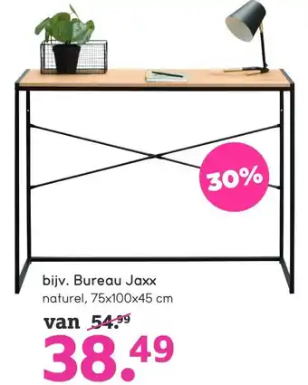 Leen Bakker Bureau Jaxx 75x100x45 cm aanbieding