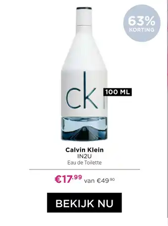 ICI Paris XL Calvin Klein IN2U Eau de Toilette aanbieding