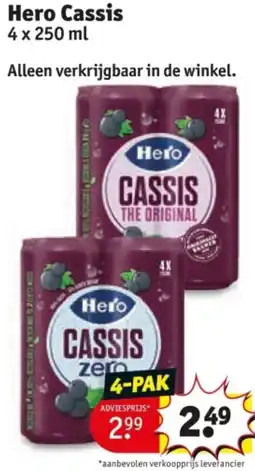 Kruidvat Hero Cassis aanbieding