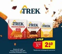 Kruidvat Keuze uit 3-pak Protein Oat Bar Biscoff, Cocoa Oat of Smooth Lemon. aanbieding