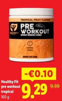 Lidl Healthy Fit pre workout tropical aanbieding
