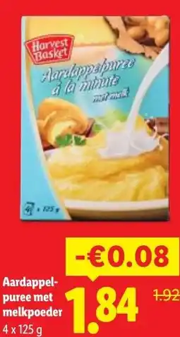 Lidl Aardappelpuree met melkpoeder aanbieding