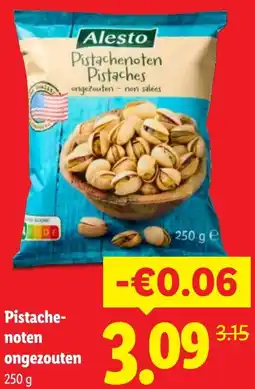 Lidl Pistachenoten ongezouten aanbieding
