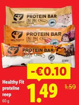 Lidl Healthy Fit proteïne reep aanbieding
