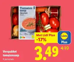 Lidl Verspakket tomatensoep aanbieding