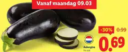 Lidl Aubergine aanbieding