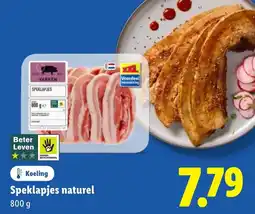 Lidl Speklapjes naturel aanbieding
