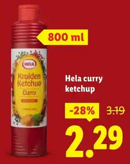 Lidl Hela curry ketchup aanbieding