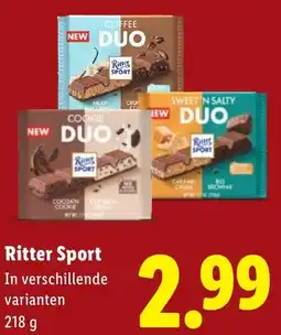 Lidl Ritter Sport aanbieding