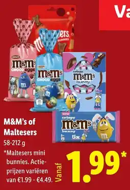 Lidl M&M's of Maltesers aanbieding
