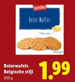 Lidl Boterwafels Belgische stijl aanbieding