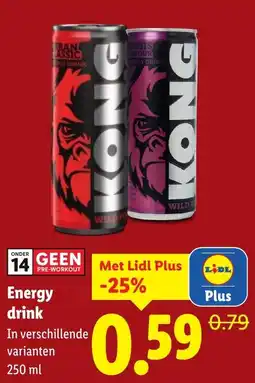 Lidl Energy drink aanbieding