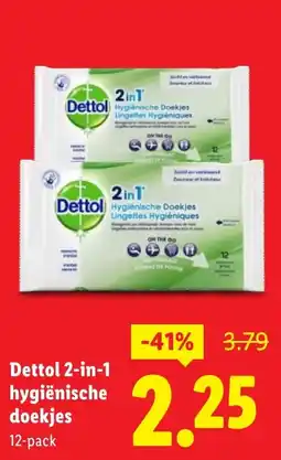 Lidl Dettol 2-in-1 hygiënische doekjes aanbieding