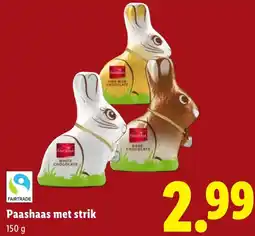 Lidl Paashaas met strik aanbieding