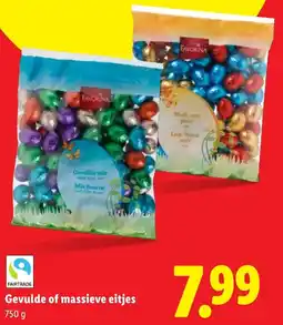 Lidl Gevulde of massieve eitjes aanbieding