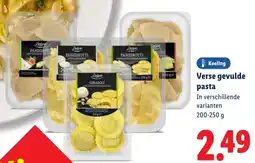 Lidl Verse gevulde pasta aanbieding