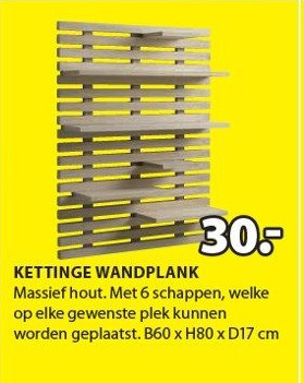 Jysk Kettinge Wandplank aanbieding
