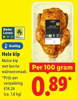 Lidl Hele kip aanbieding