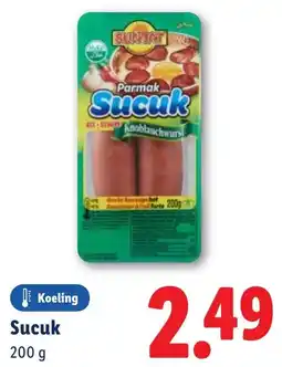Lidl Sucuk aanbieding