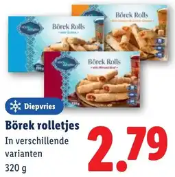 Lidl Börek rolletjes aanbieding