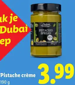 Lidl Pistache crème aanbieding