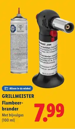 Lidl Grillmeister Flambeer brander aanbieding