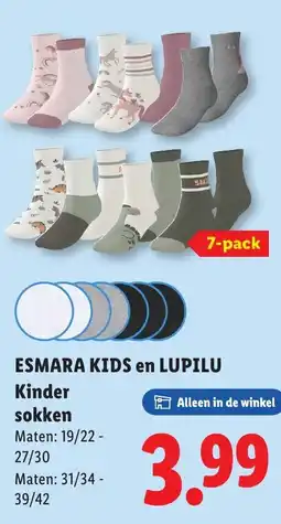 Lidl Kinder sokken aanbieding