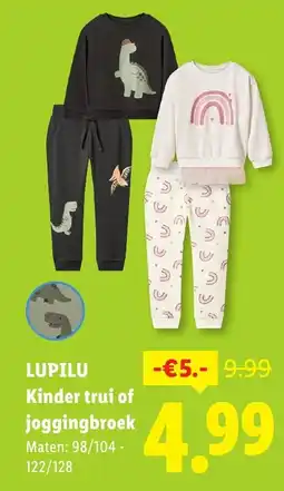Lidl Kinder trui of joggingbroek aanbieding