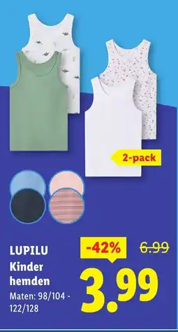 Lidl Kinder hemden aanbieding