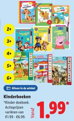 Lidl Kinderboeken aanbieding