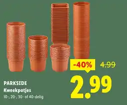 Lidl Kweekpotjes aanbieding