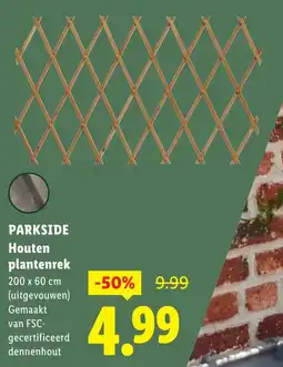 Lidl Houten plantenrek aanbieding